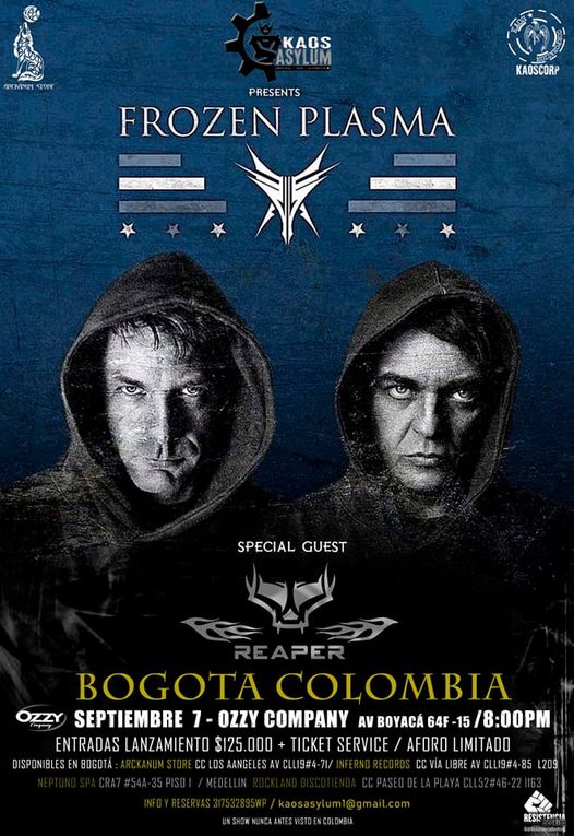 Concierto de FROZEN PALMA en Bogota 2023