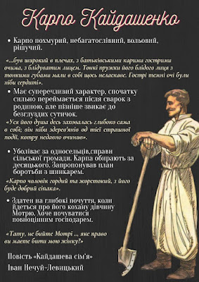 Карпо Кайдашенко. Іван Нечуй-Левицький. Повість "Кайдашева сім'я"