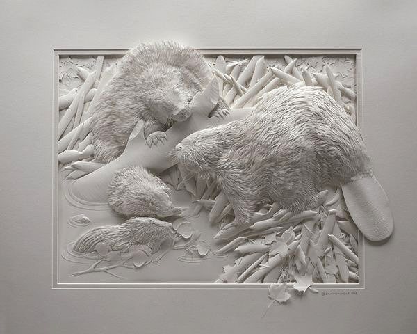 Amazing and Beautiful Paper Sculpture By Canadian Artist "Calvin Nicholls"