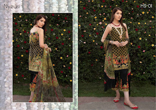 HINA SHAH LUXURY LAWN EID COLLECTION 2018