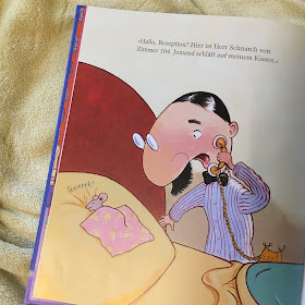 Bilderbuch "Wer schnarcht im 13.Stock?" von Wade Bradford, illustriert von Kevin Hawkes, erschienen im Orell füssli Verlag, Rezension auf Kinderbuchblog Familienbücherei