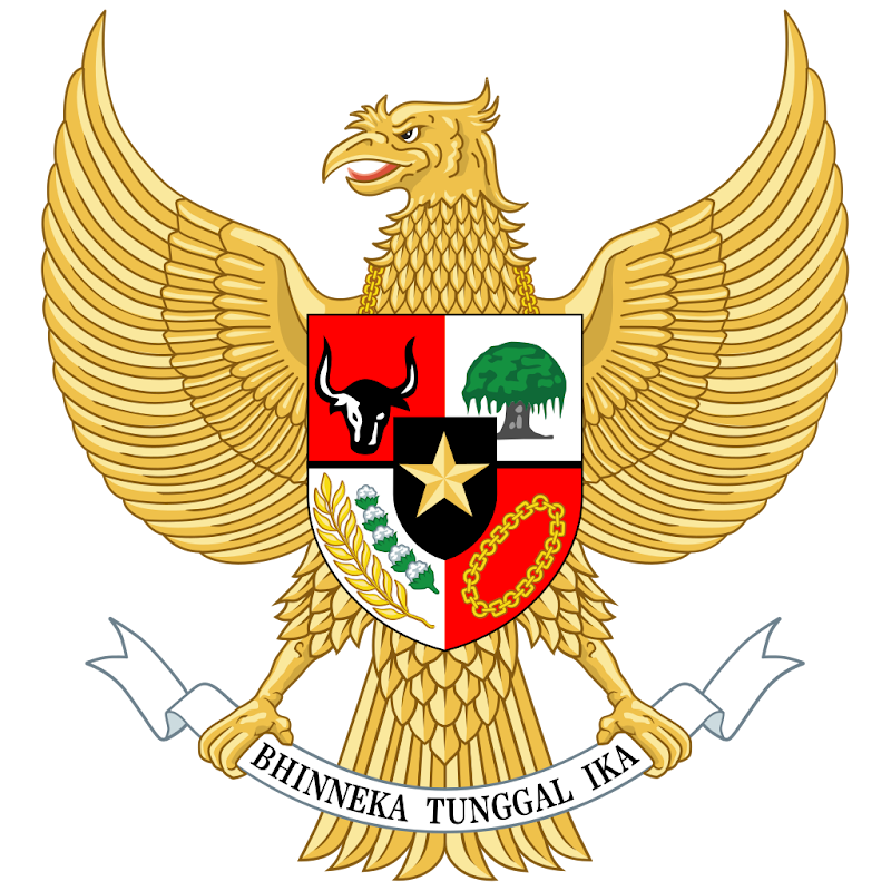 Logo Gambar Lambang Simbol Negara Indonesia PNG JPG ukuran 800 px