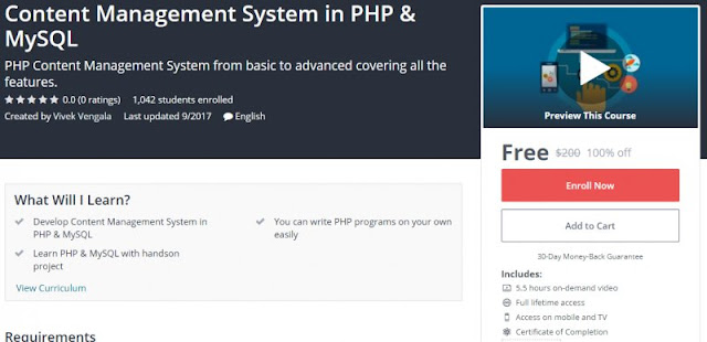 [100% Off] Content Management System in PHP & MySQL|Worth 200$