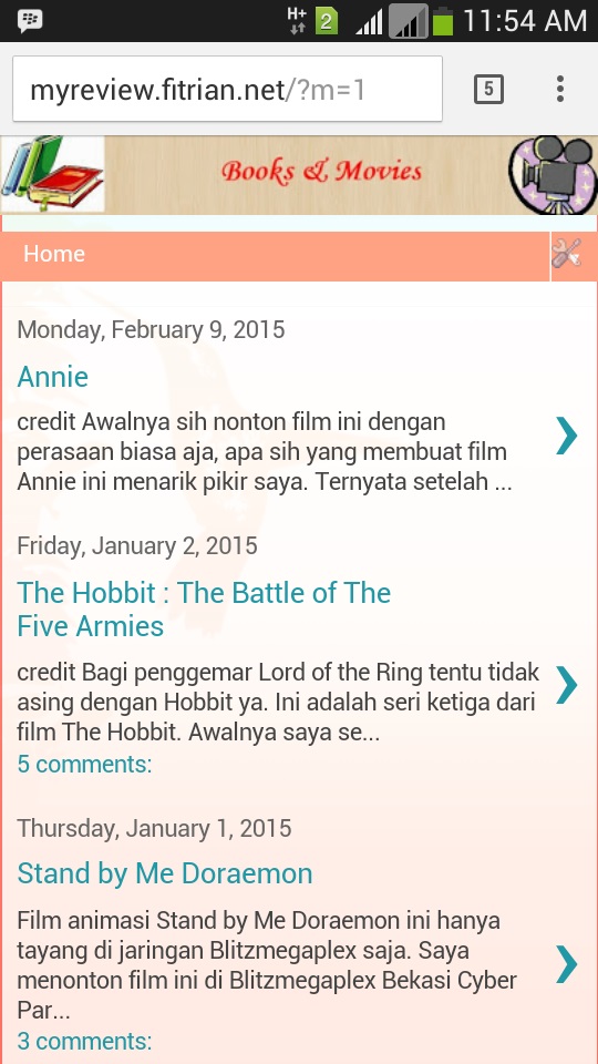 Blog Review Film dan Buku