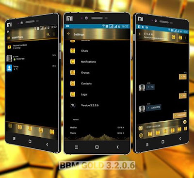 BBM Mod Gold Terbaru V3.2.0.6 Apk