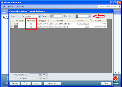 Setting Kas dan Catatan Kas Keluar Masuk di IPOS 3