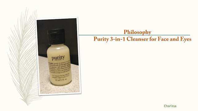 คลีนเซอร์ Philosophy Purity 3-in-1 Cleanser for Face and Eyes