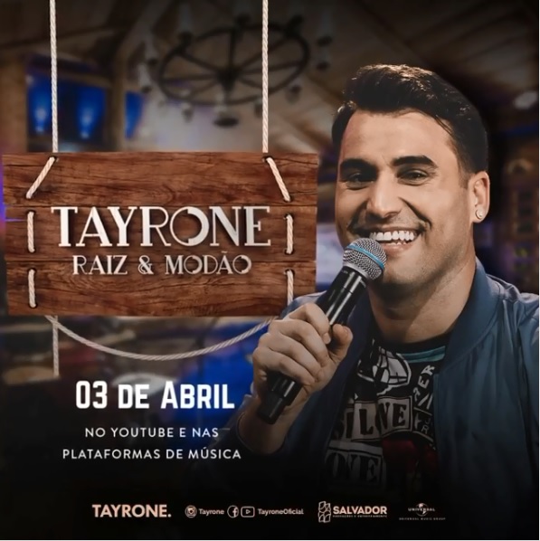 Tayrone anuncia lançamento de novo DVD, "Raiz e Modão" tem lançamento previsto para 03 de abril