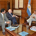 Reunión con el Gobernador  Casamiquella comprometió el apoyo de la nacion para la cosecha 2014