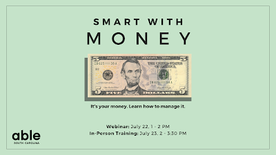 Smart with Money ad from ABLE SC 