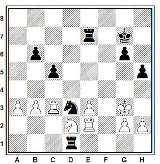 Problema ejercicio de ajedrez número 777: Rodgaard - Nunn (Olimpiada, 1988)
