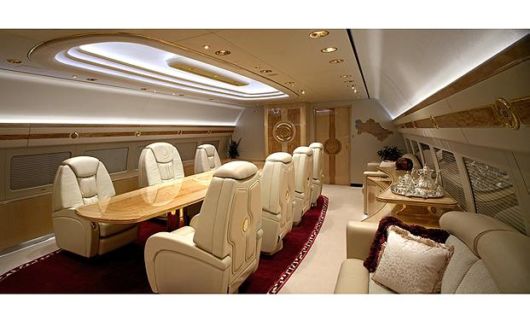inside the private jets