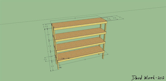 wooden storage shelves plans