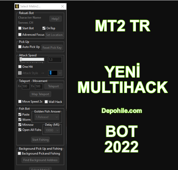 Metin2 TR Multihack v6 Fish, Onehit Hilesi İndir Haziran 2022