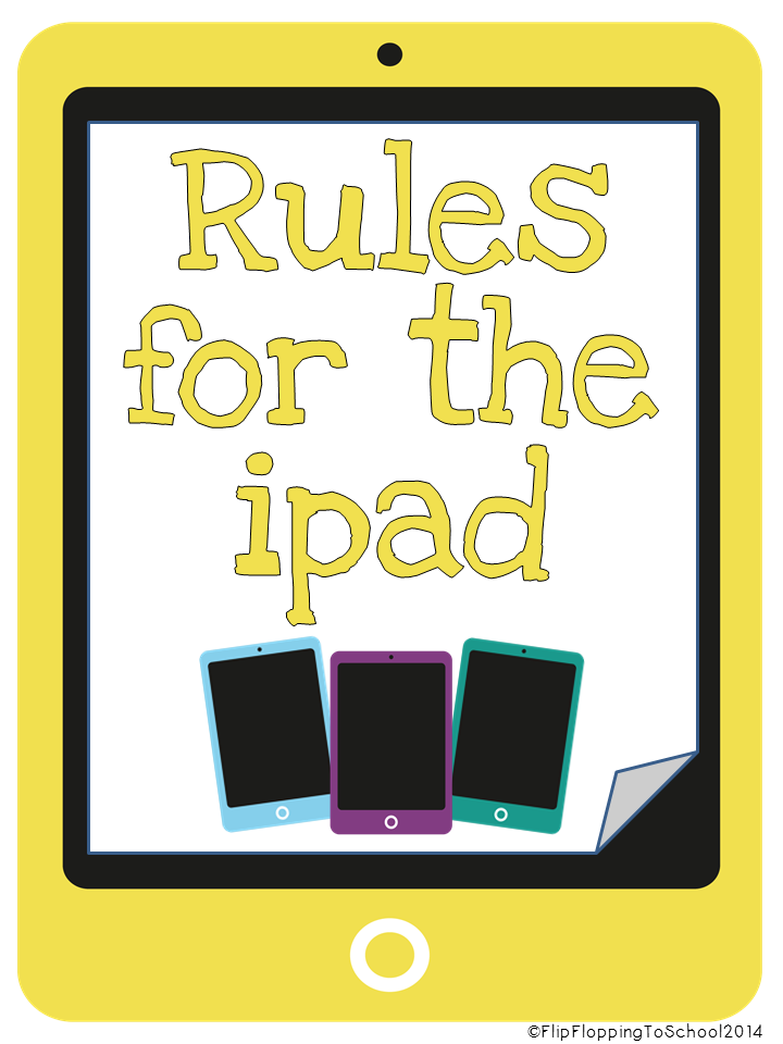 http://www.teacherspayteachers.com/Product/Ipad-Rules-Posters-for-Classroom-1363106