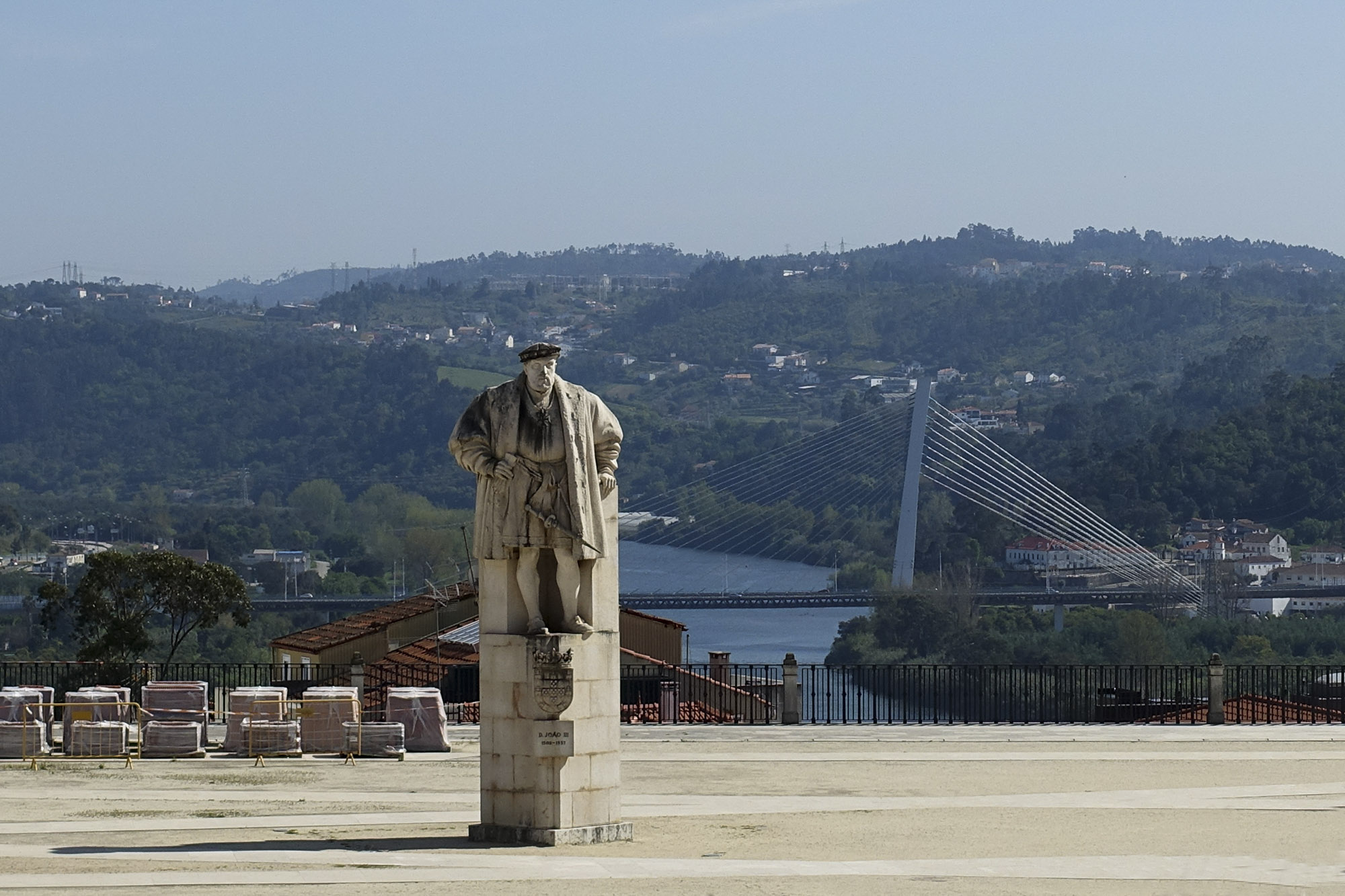 coimbra university statue portugal