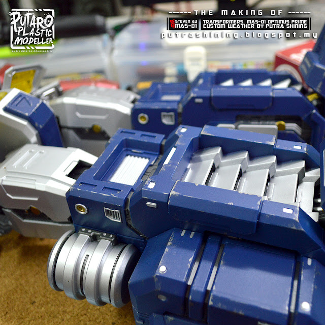 The Making of Transformers : MAS-01 Optimus Prime 18'' Custom Weather by Putra Shining