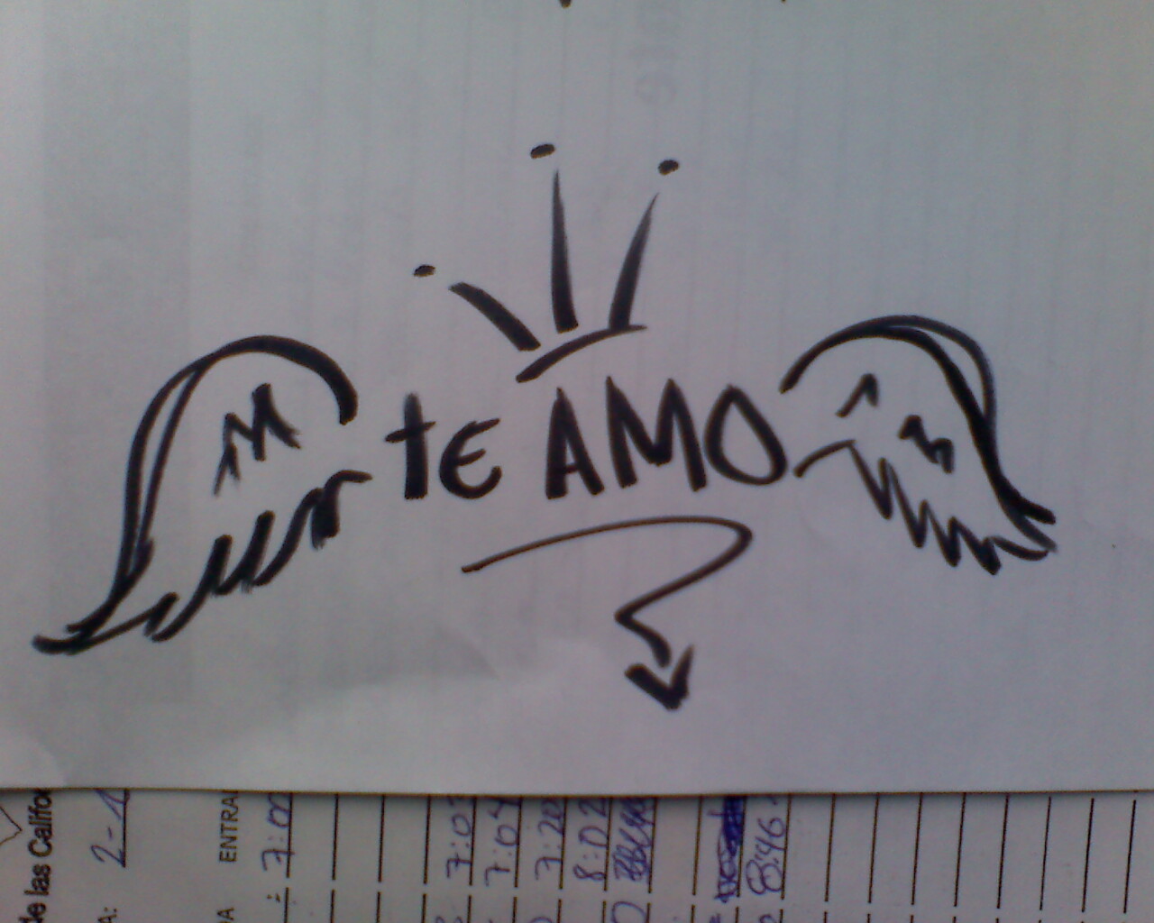 te amo graffiti