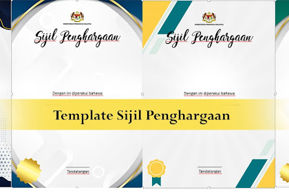 Template Sijil Penghargaan Boleh Edit