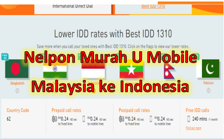 Cara Nelpon Murah Malaysia Ke Indonesia U Mobile Warga Negara Indonesia