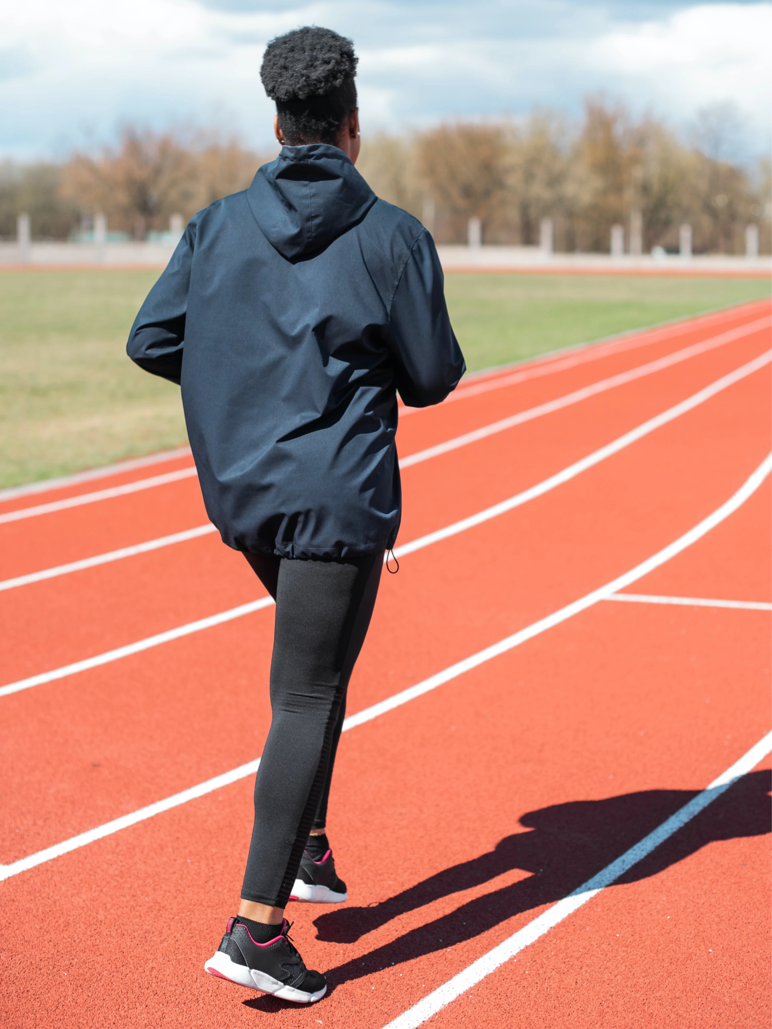 Black girl running