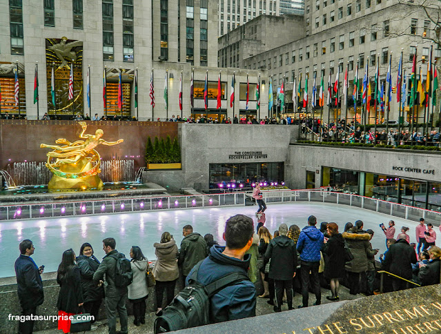 Rinque de patinação do Rockefeller Center, Nova York