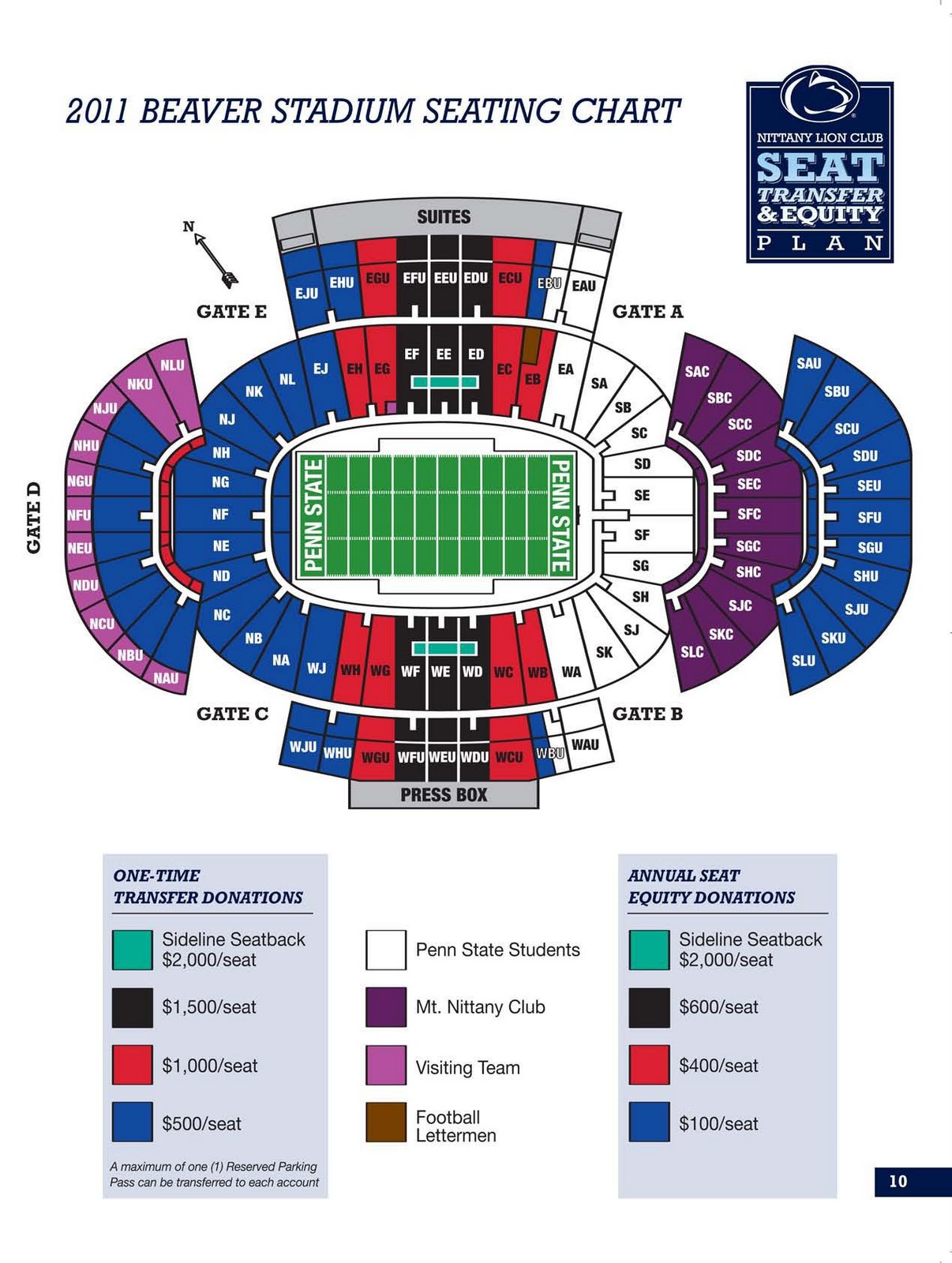 Beaver Stadium 2011 seating chart released. By Mike