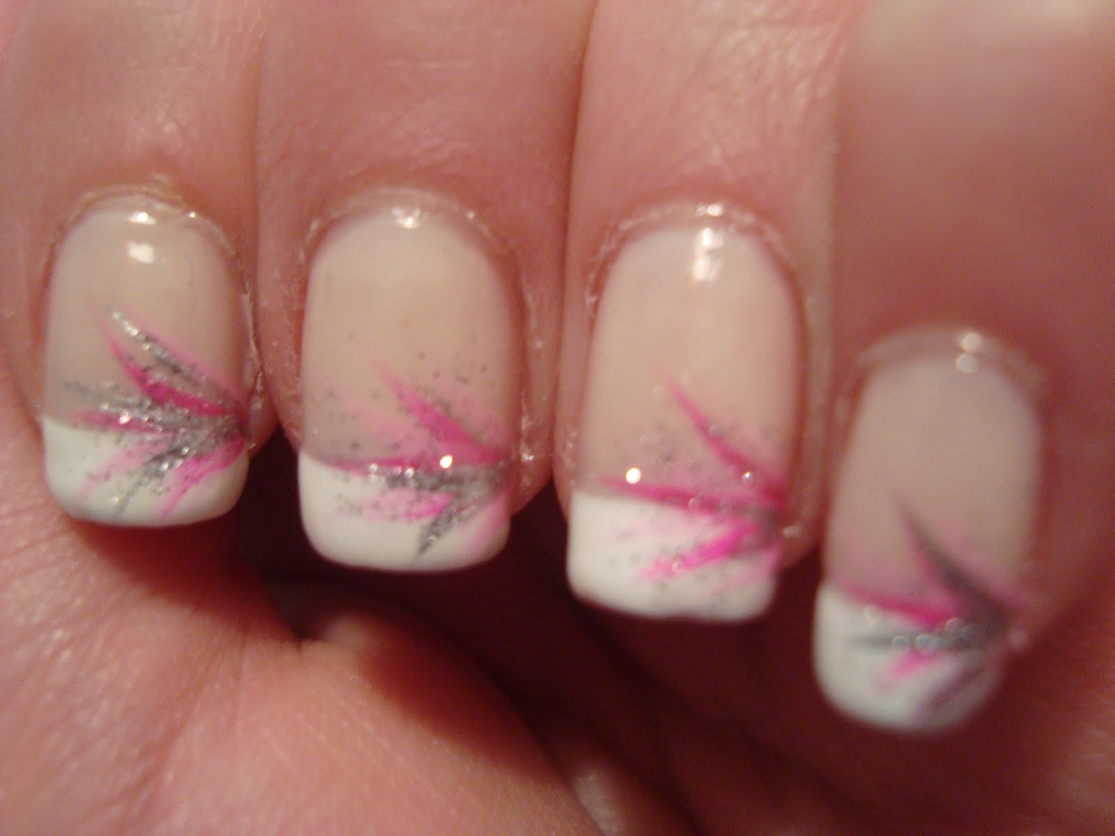 French Tip Nails with Design