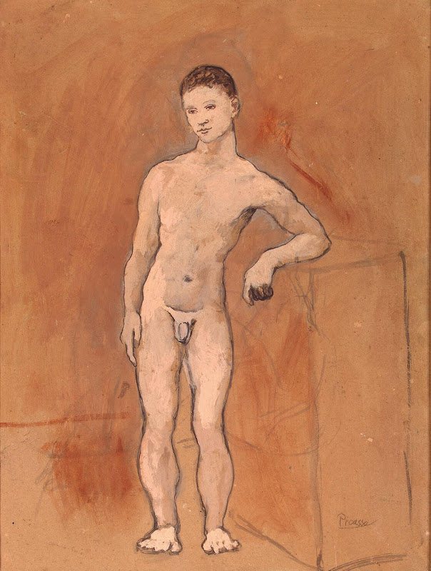 Nude Boy by Pablo Picasso - Nude Paintings from Hermitage Museum