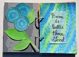 Done is Better than Good Art Journal pages