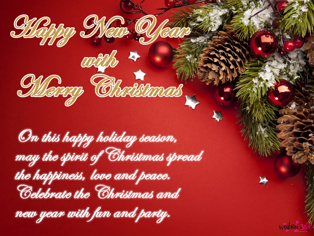 Poetry and Worldwide Wishes: Happy New Year with Merry Christmas with
