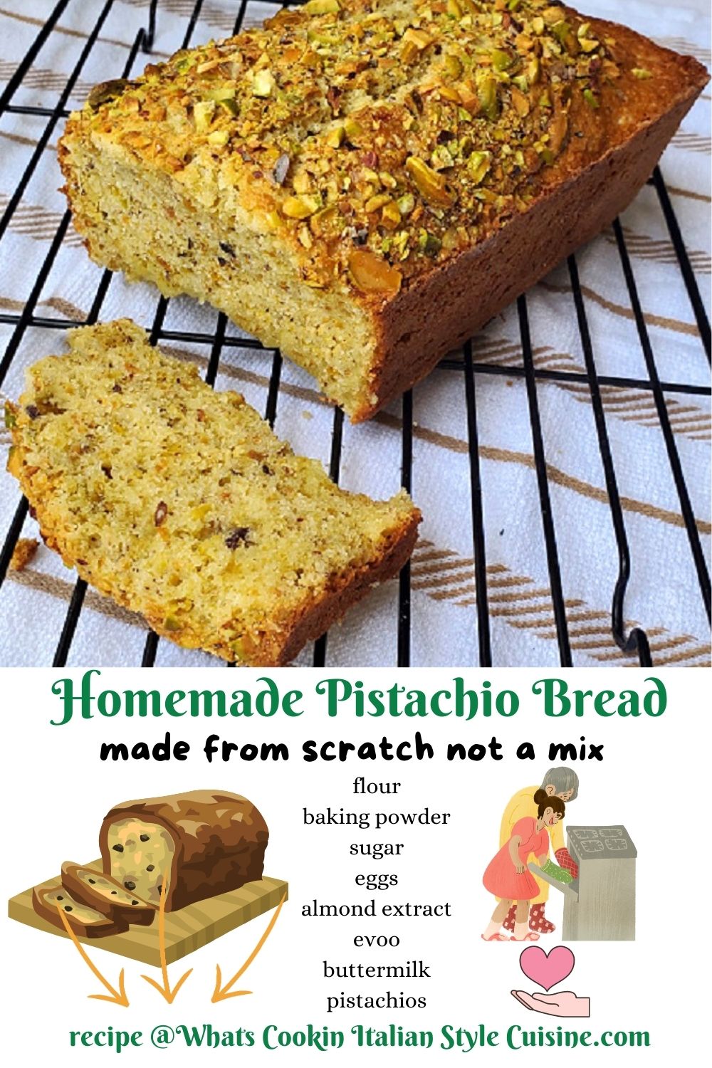 pin for later pistachio bread recipe