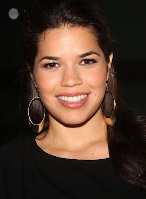 America Ferrera Gold Hoop Earrings