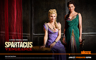 Spartacus Vengeance Ilithyia and Lucteria Poster HD Wallpaper