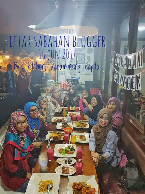 Iftar Sabahan Blogger di Bie's Kitchen Restaurant, Karamunsing Capitol