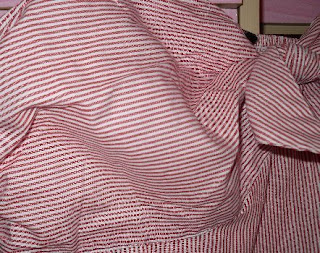 h&m striped sundress tie front detail