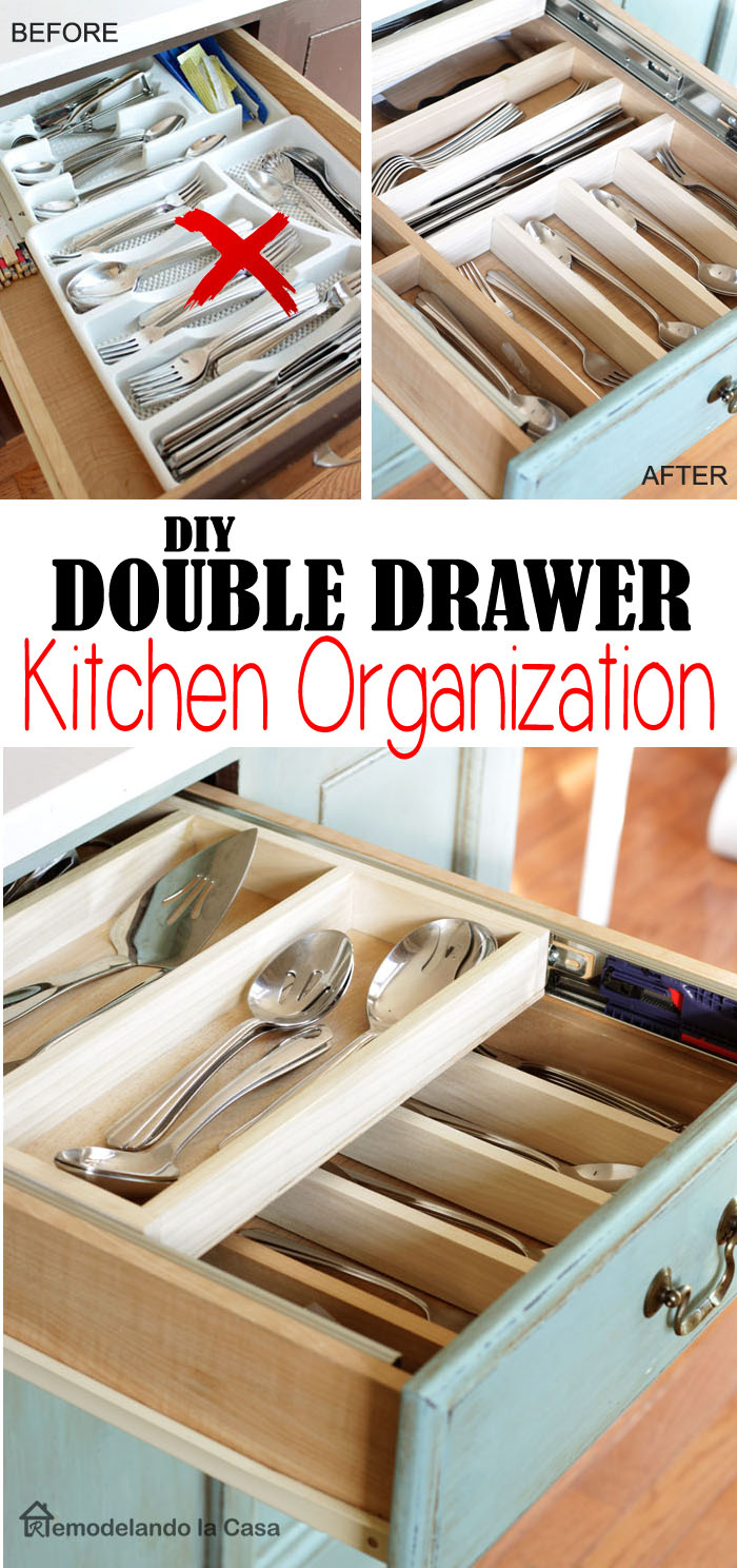 how to turn a simple drawer into a double layer one.