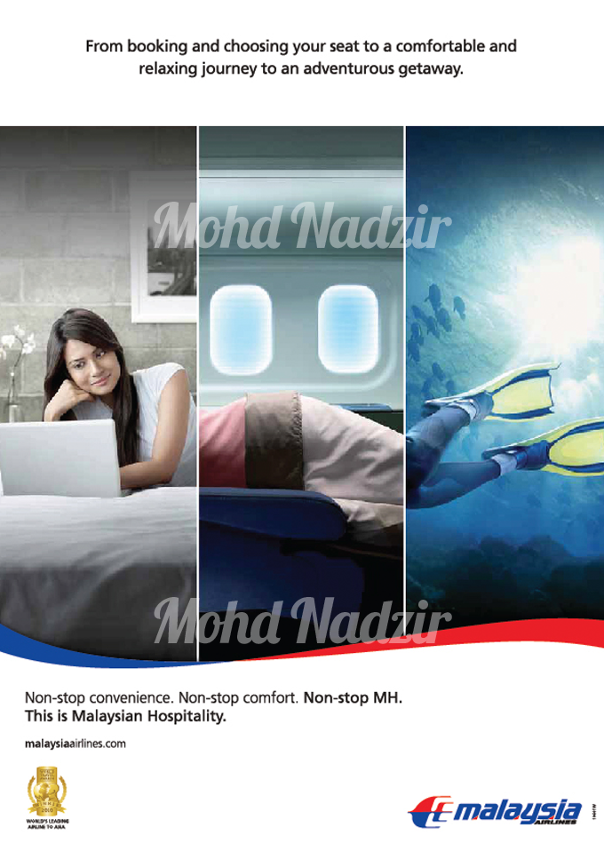 Malaysia Airlines - Non Stop Campaign  My Porffolio
