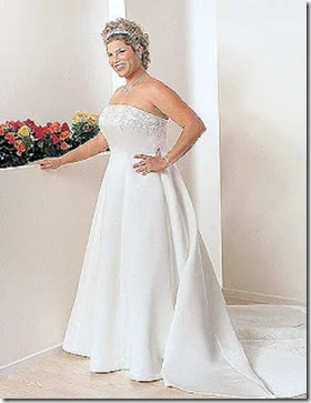 vestido para novia gordita de cola larga con accesorios en cuello y manos 2013