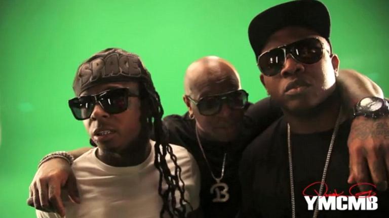 Foto do Lil Wayne, Birdman & Mack Maine no clipe I Get Money