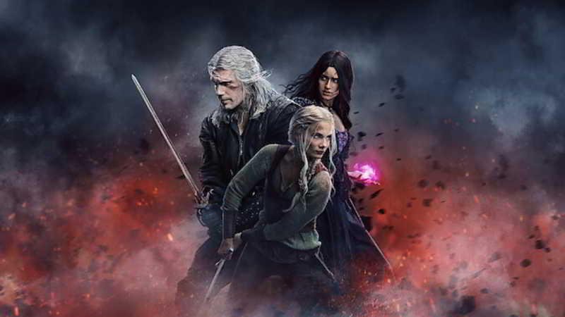 Geralt, Ciri, and Yennefer