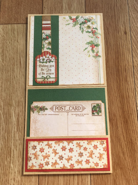 Postal Christmas Vintage Stamperia