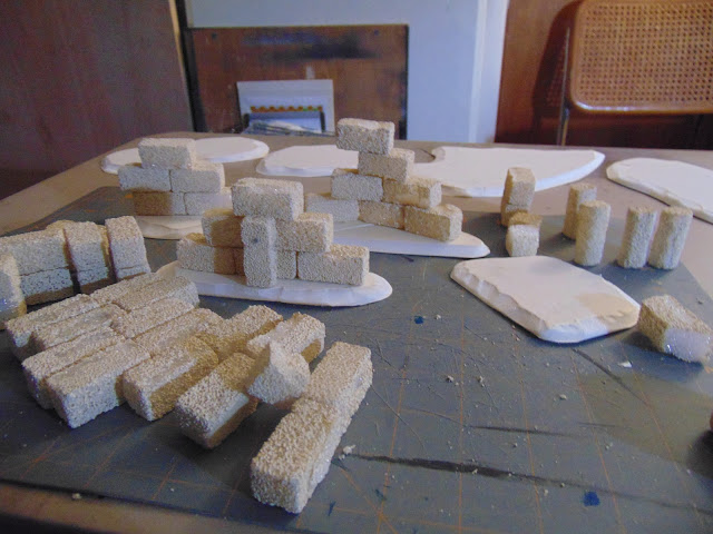 Small section construction for Frostgrave Low Ruins & Walls