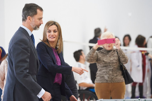 Queen Letizia attends the National Paraplegics Hospital