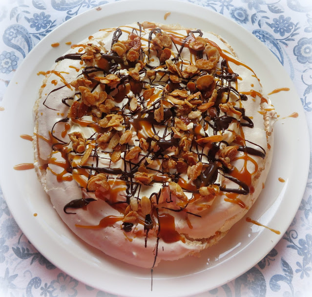 Salted Caramel Pavlova