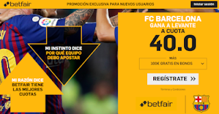 betfair supercuota Barcelona gana a Levante 16 diciembre