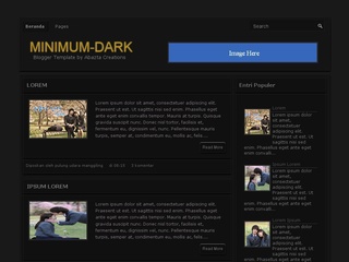 Free Download Template Minimum Dark For Blog