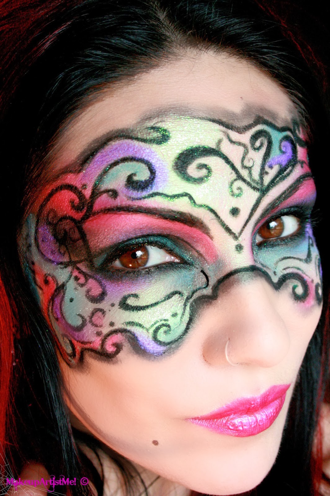 Masked Beauty - Masquerade Costume Makeup Tutorial