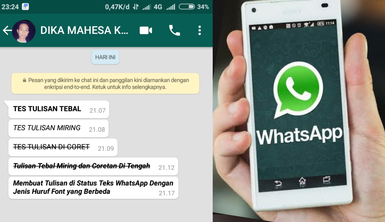 Cara Membuat Tulisan Unik Dan Keren Di Whatsapp Tutorial Terbaru