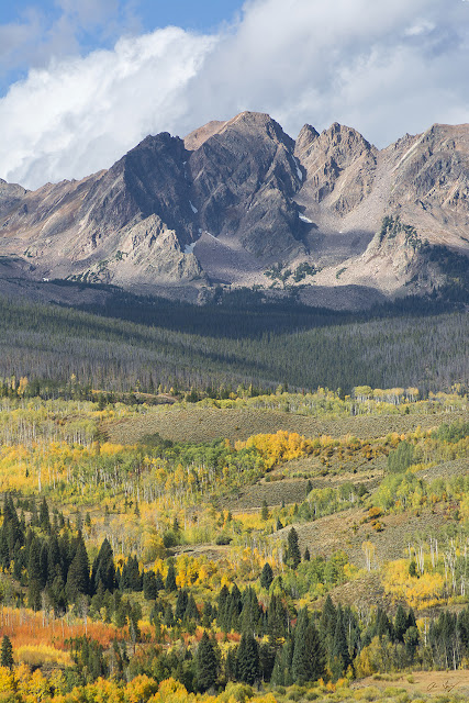 Fall Colors on Guyselman Peak Gore Range, Colorado